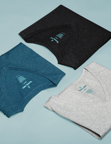 Men's Second Skin V-Neck Tee Spring 3 Pack