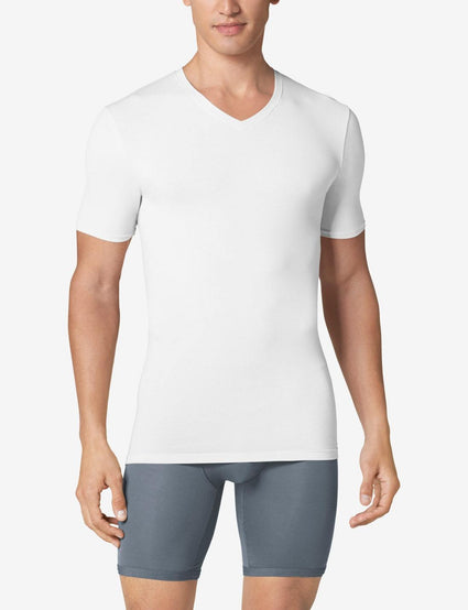 Cool Cotton High V-Neck Stay-Tucked Undershirt 2.0
