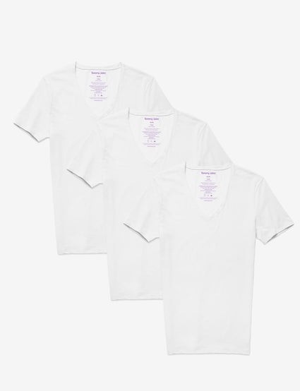 Cool Cotton Deep V-Neck Undershirt 2.0 3 Pack