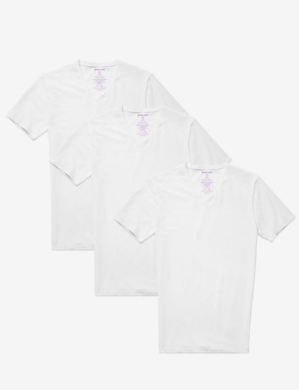 Cool Cotton High V-Neck Undershirt 3 pack