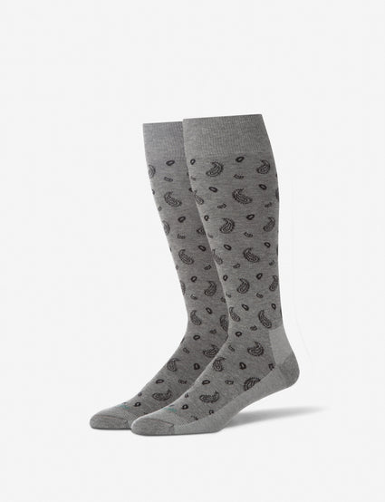 Paisley Stay-Up Dress Sock