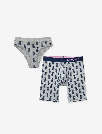 His & Hers Cool Cotton Boxer Brief + Cheeky Pineapple Pack
