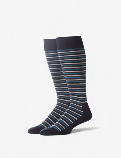 Slater Stripe Stay-Up Dress Sock