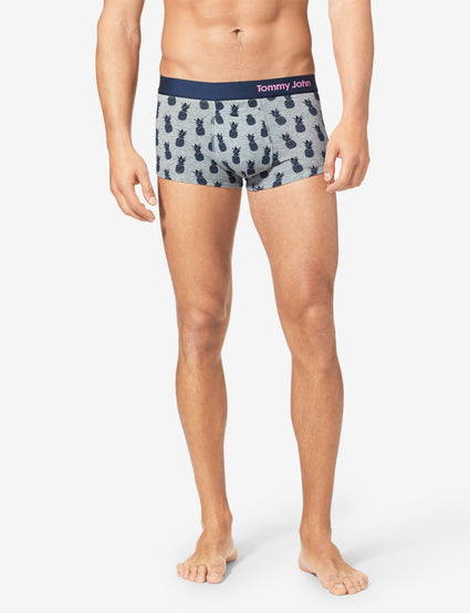 Cool Cotton Pineapple Print Square Cut