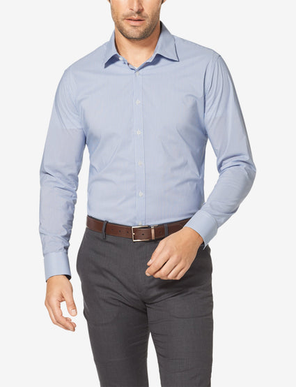 Slim Fit Print Stay-Tucked Dress Shirt