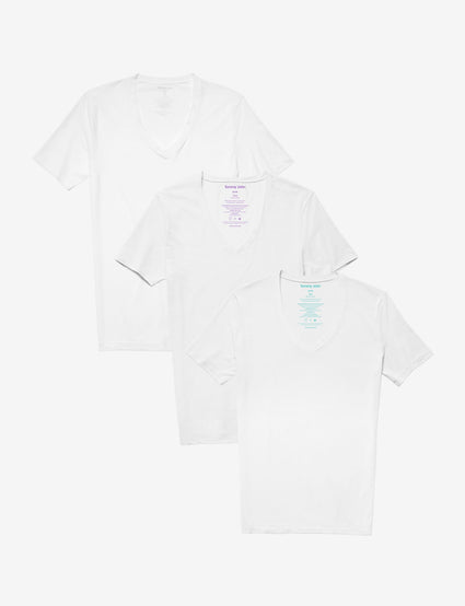 Men's Deep V-Neck Undershirt Sampler