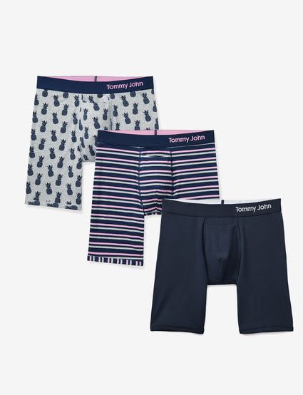 Men's Cool Cotton Boxer Brief Summer Pack