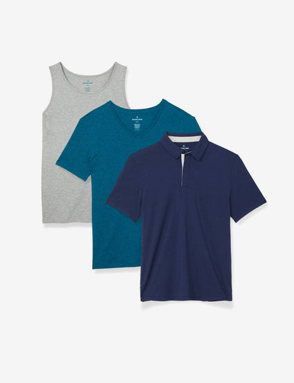 Men's Second Skin Tee Summer Neckline Sampler Pack