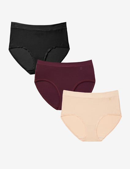 Women's Second Skin High Rise Brief Pack
