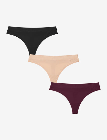 Second Skin Thong 3 Pack