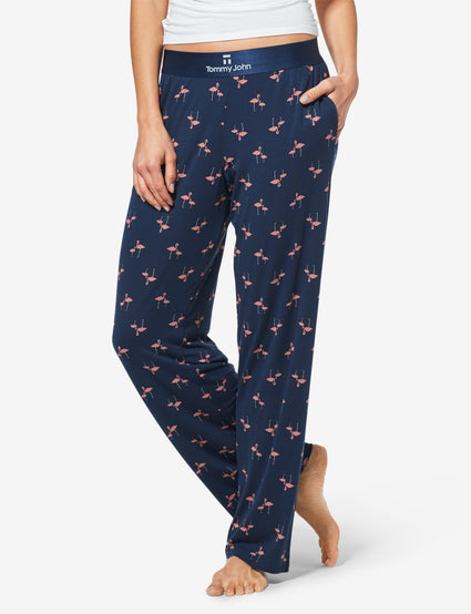 Women's Second Skin Flamingo Print Lounge Pant