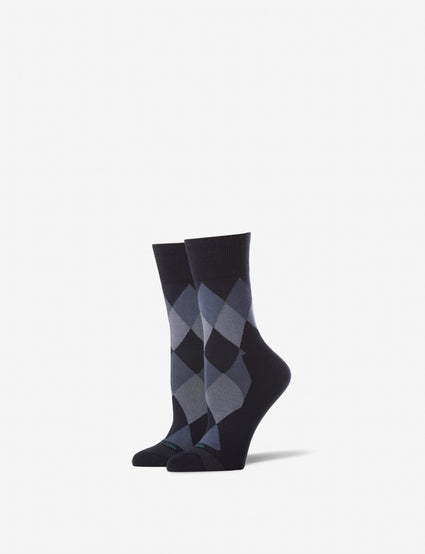 Women's Argyle Stay Up Dress Sock