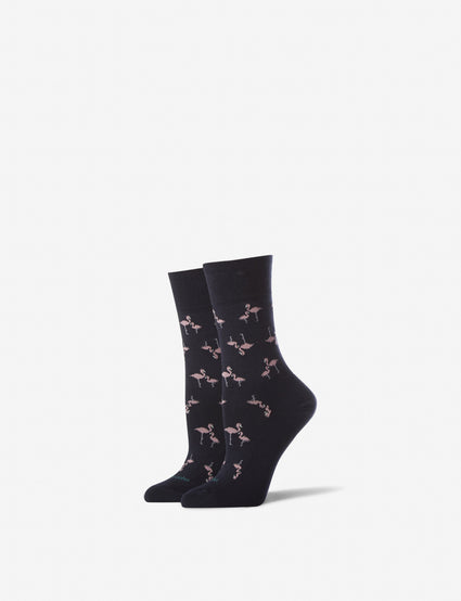 Women's Flamingo Stay Up Dress Sock