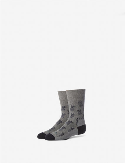 Youth Pineapple Print Dress Sock